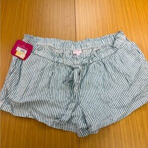 Women’s Isabel Maternity The Front Pull On Short White Blue Stripe 0R1G5 XXL